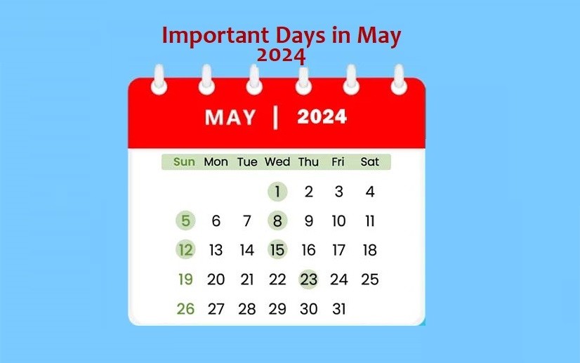 Important Days in May 2024