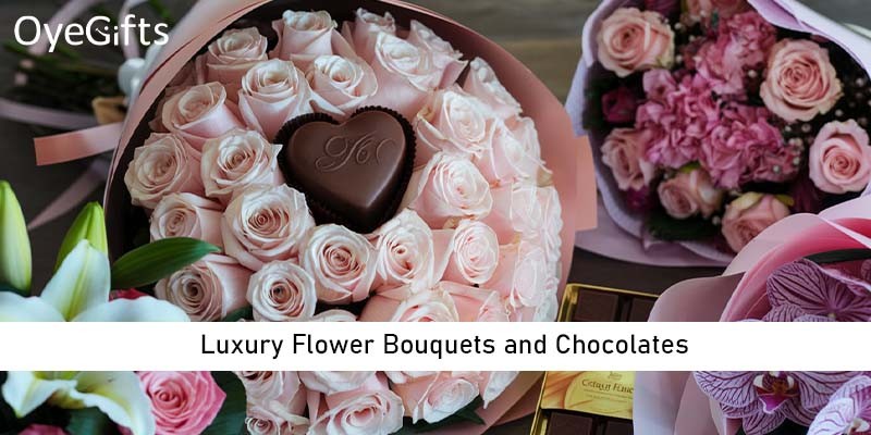 Luxury Flower Bouquets and Chocolates