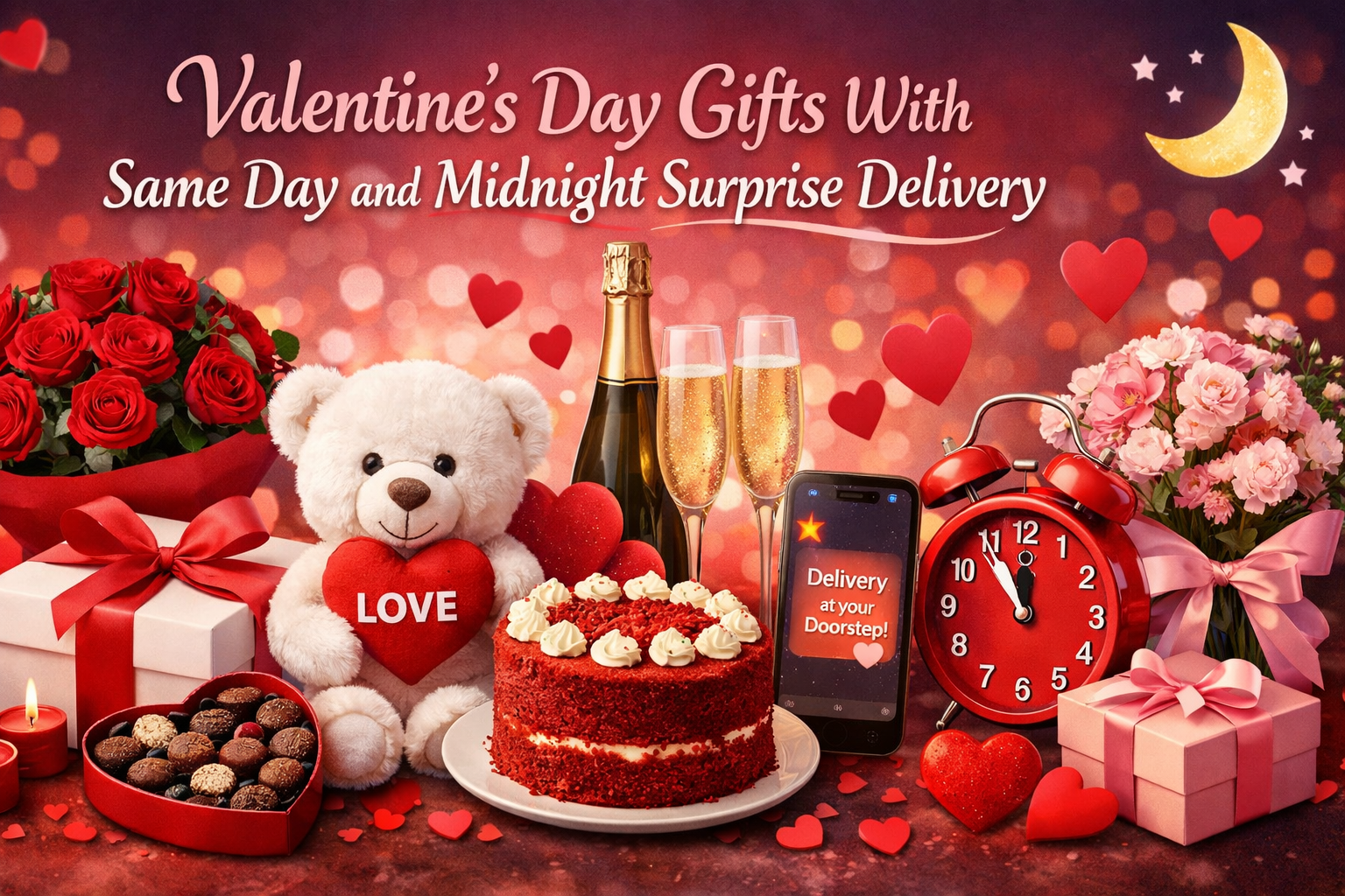 Valentine Gift Same Day & Midnight Delivery