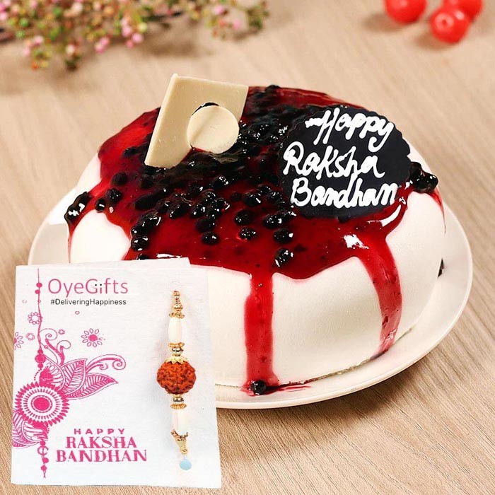 Blueberry Cake With Rakhi