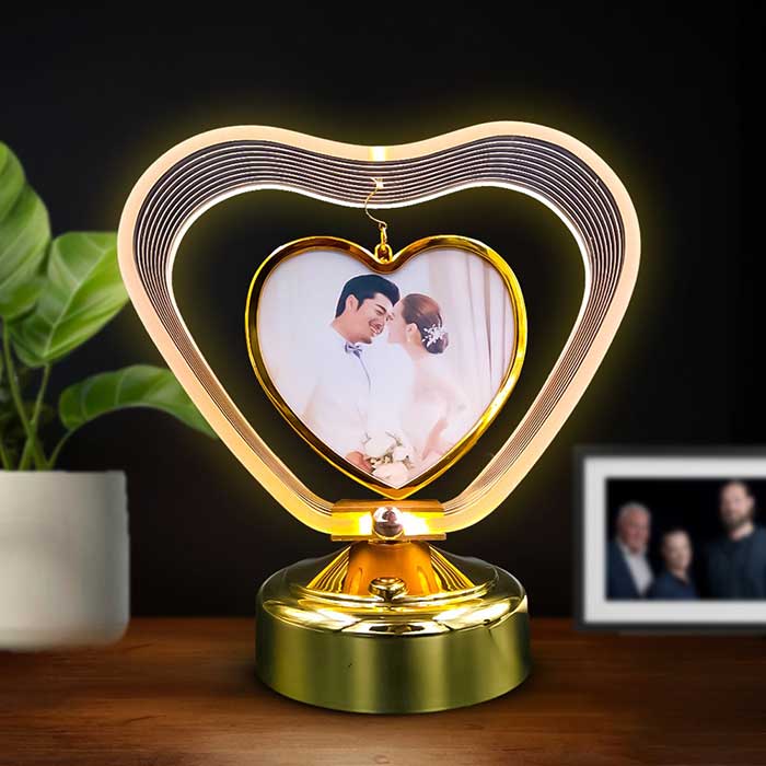 LED Heart Shape Cystal Lamp