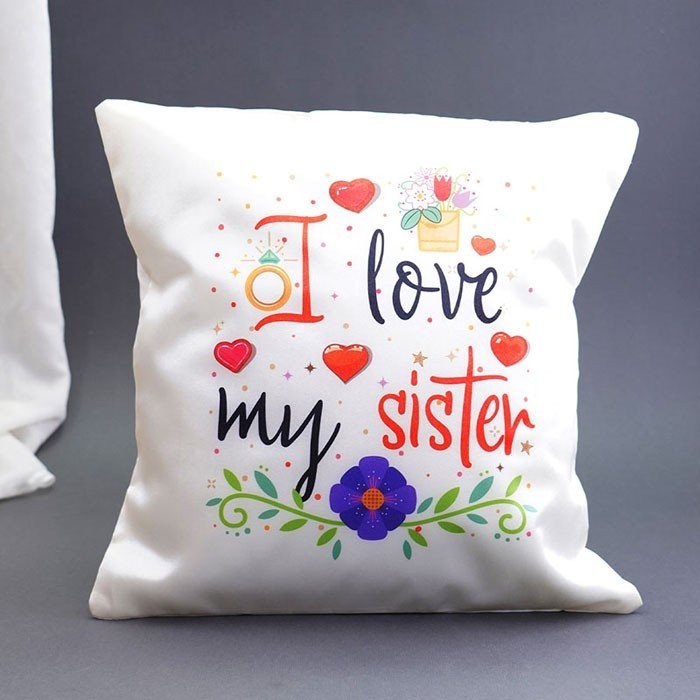 I Love My Sister Comfy Cushion