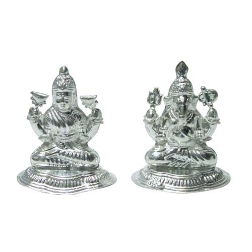 Silver Laxmi Ganesh