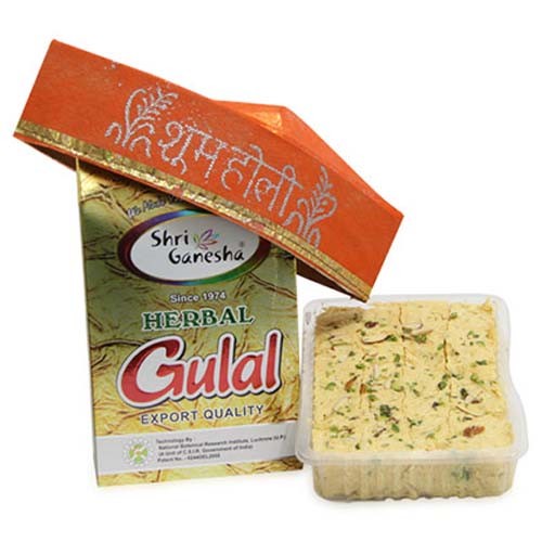 Herbal Gulaal With Sweets