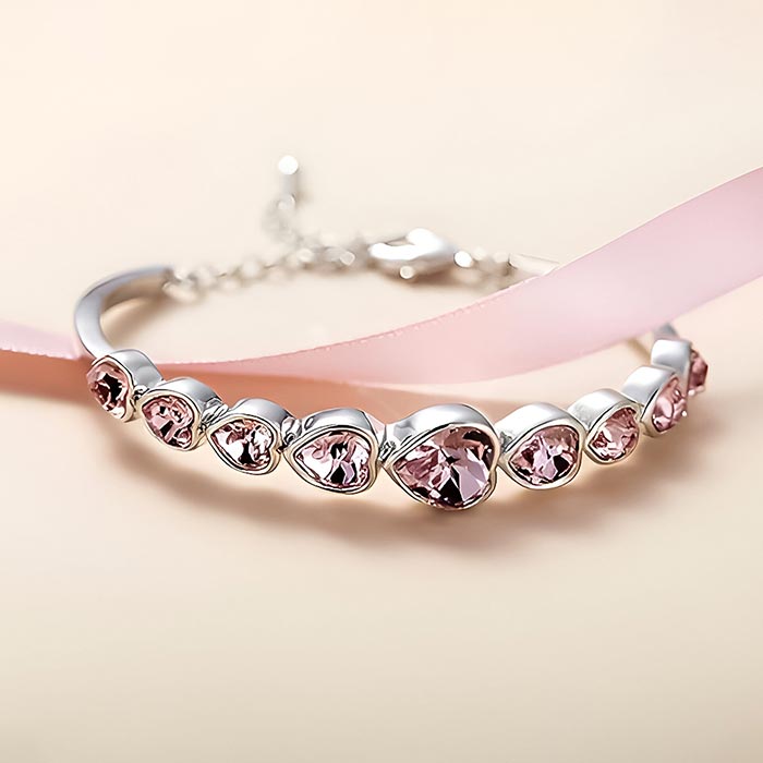 Plated Austrian Crystal Stylish Bracelet for Women and Girls