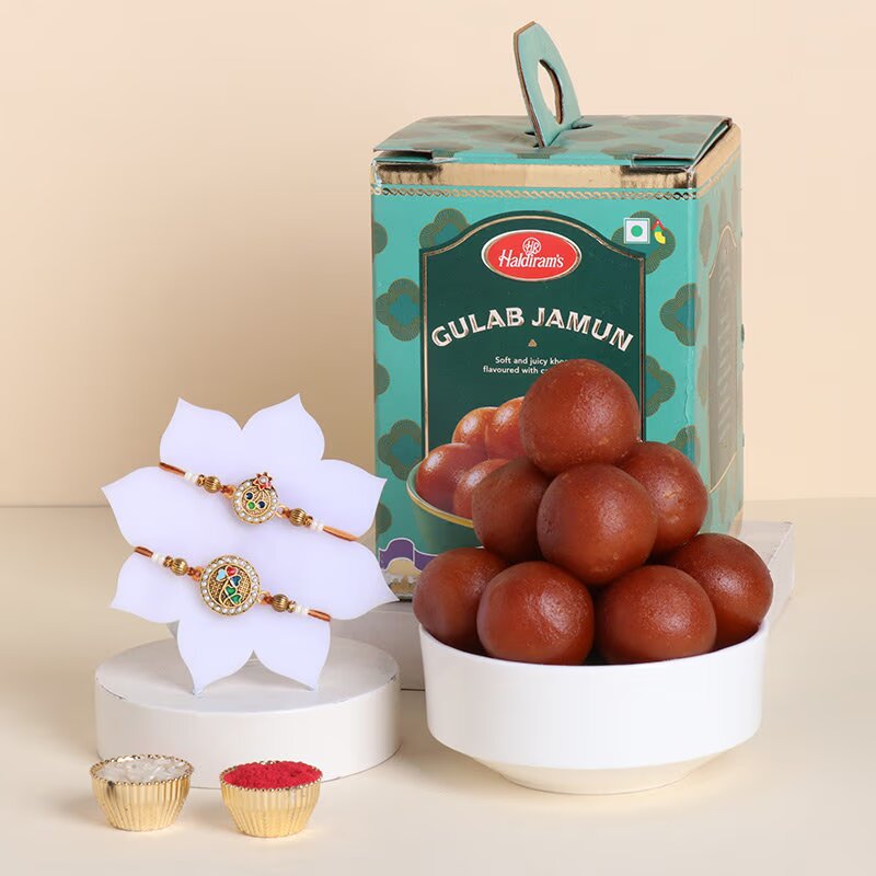 Rakhi with Gulab Jamun