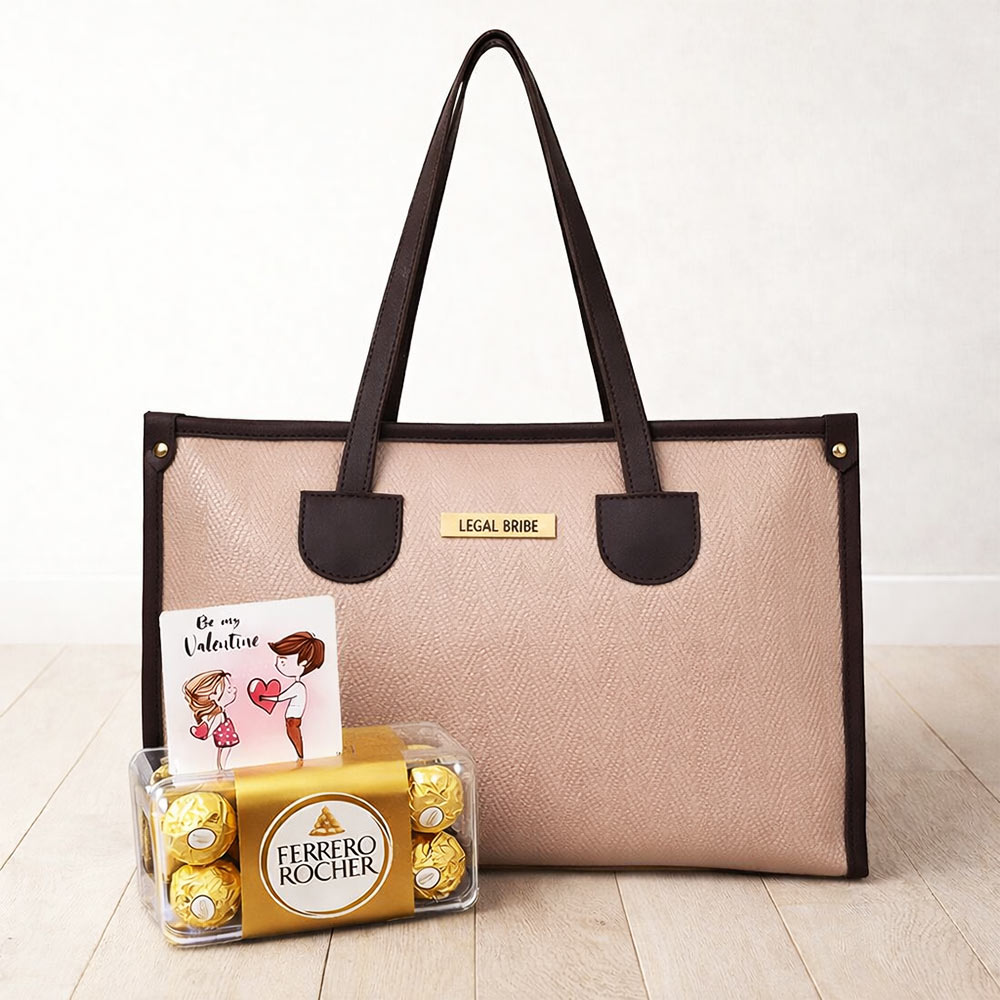 Exclusive Combo of Tote Handbag with Ferrero Box