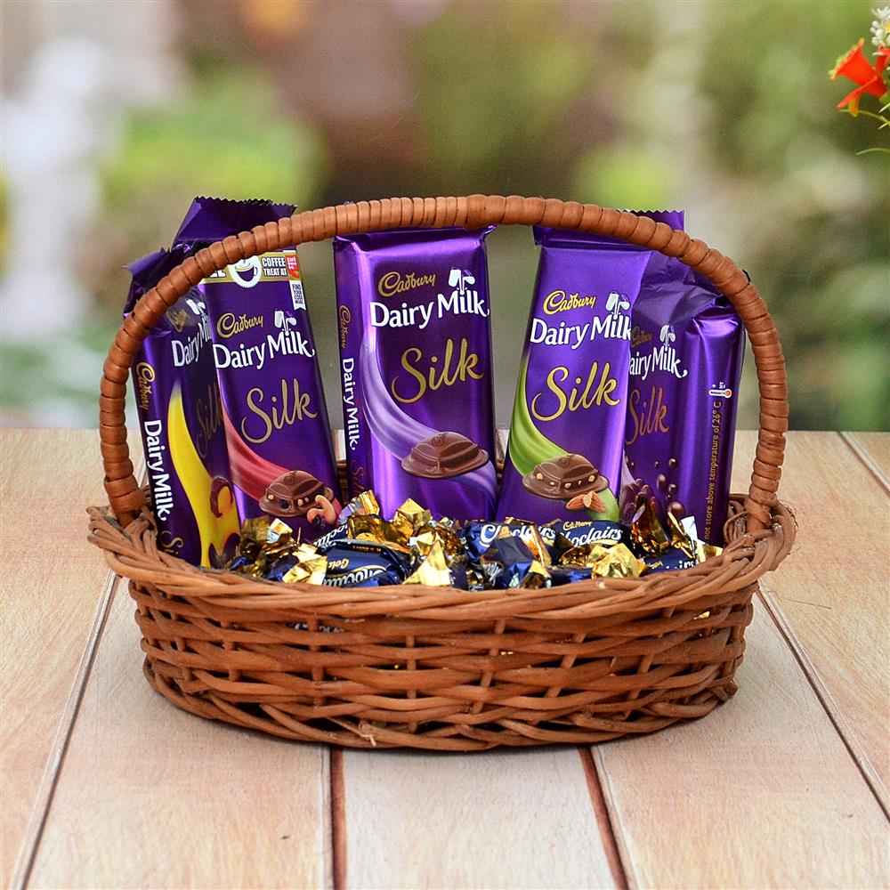 Silk with Choclairs Hamper