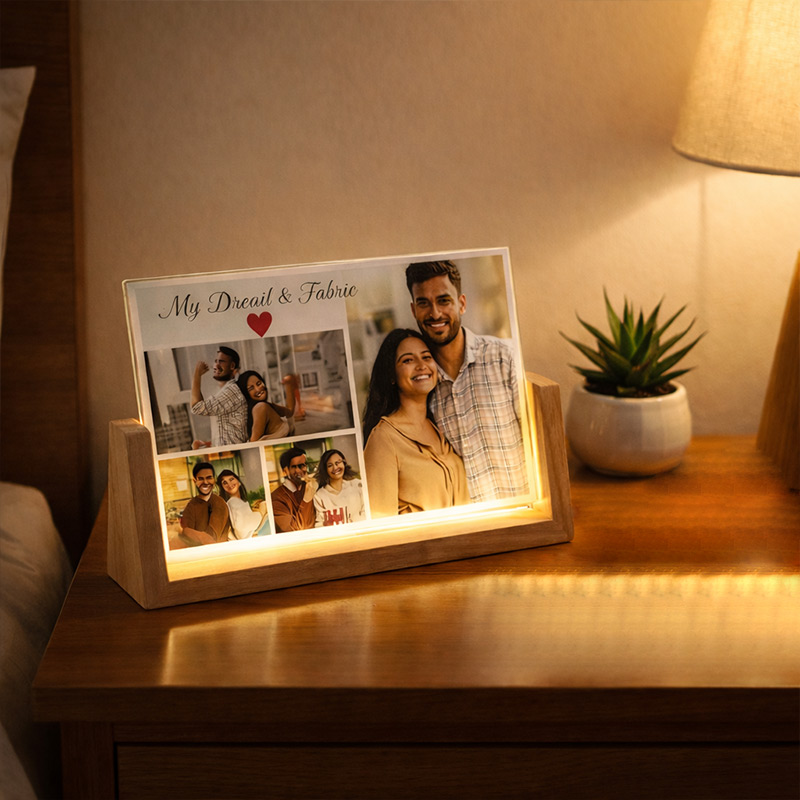 GlowSnap Personalized LED Photo Frame
