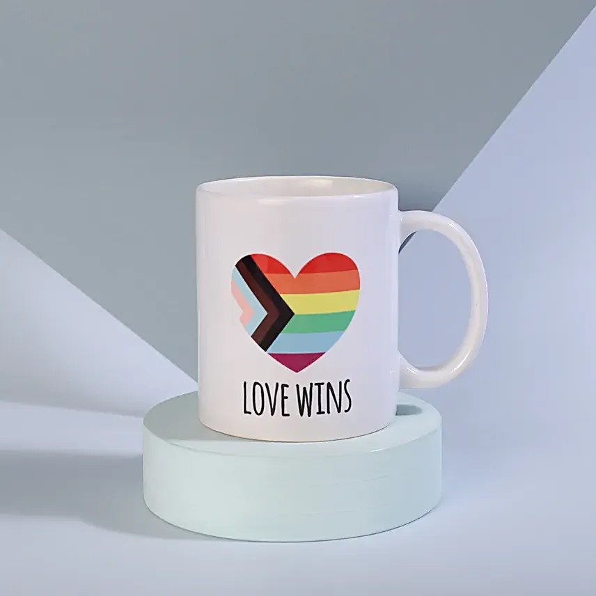 Love Wins Rainbow Mug