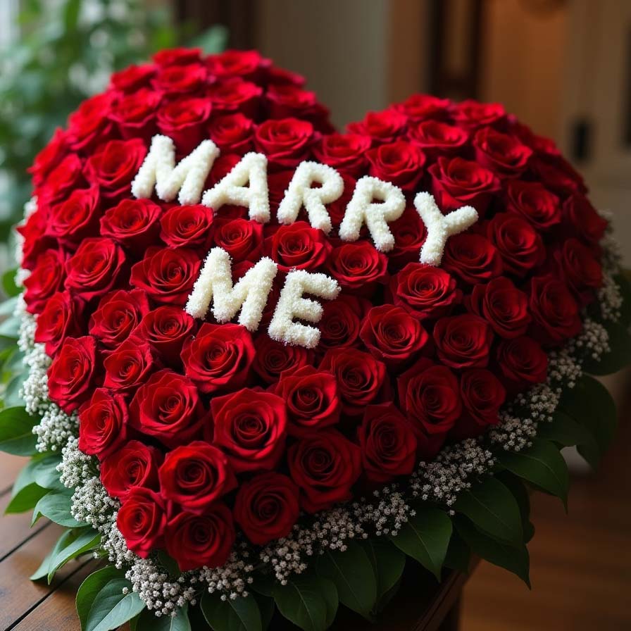 Marry Me - 500 Roses Arrangement