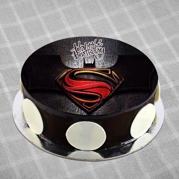 Fantastic Superman Logo Cake