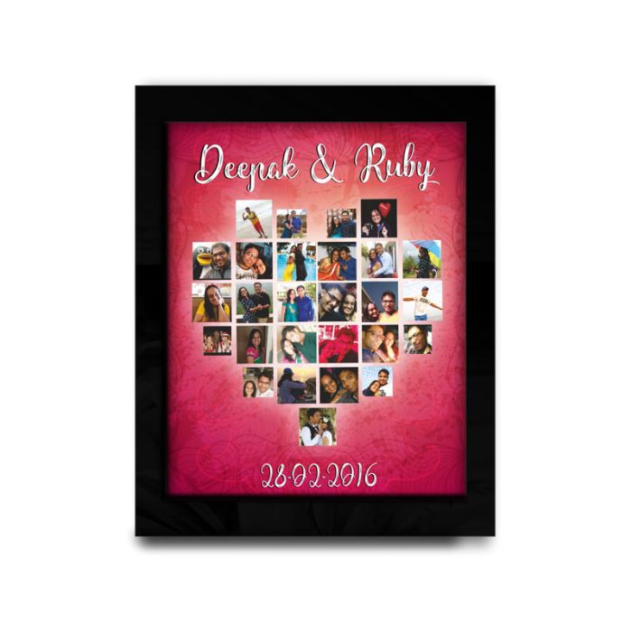 Heart Full Collage Photo Frame