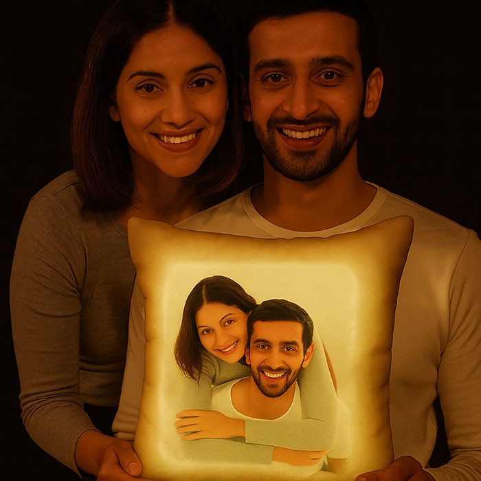 Personalised LED Photo Cushion