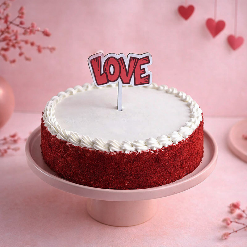 Red Velvet Cake With Teddy N Dairy Milk