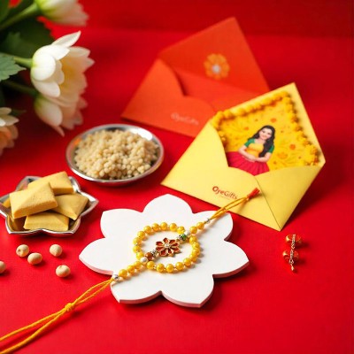 Graceful Pearl Rakhi Sweet Treat