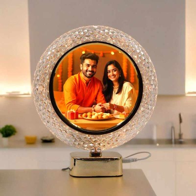 Led Crystal Light Photo Frame Lamp for Rakhi