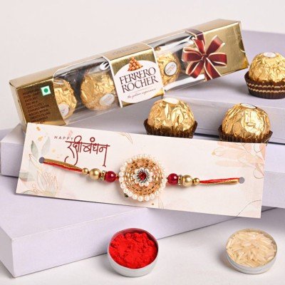 Rocher With Embellished Rakhi