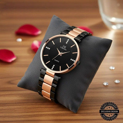 Black Dial Analog Watch for Women