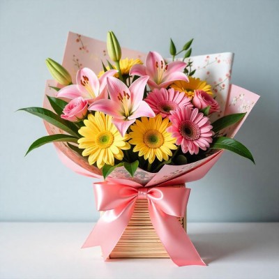 Exotic Ten Seasonal Flowers Bunch