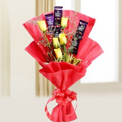 Cadbury And Roses Bunch