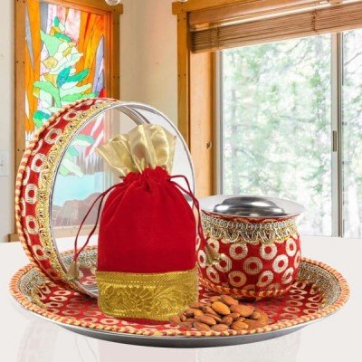 Golden Thali N Almond Sargi