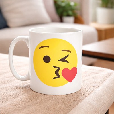 Kiss Emoji Mug