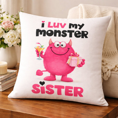 Love Monster Sister Cushion