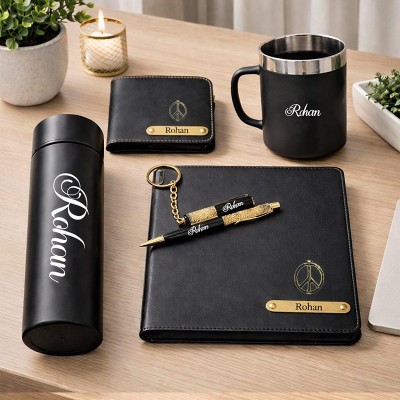 Personalized Men’s Executive Gift Set – Custom Name Office Essentials Combo
