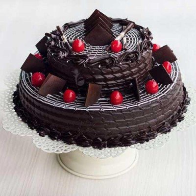 2 Tier Chocolate Truffle Cake